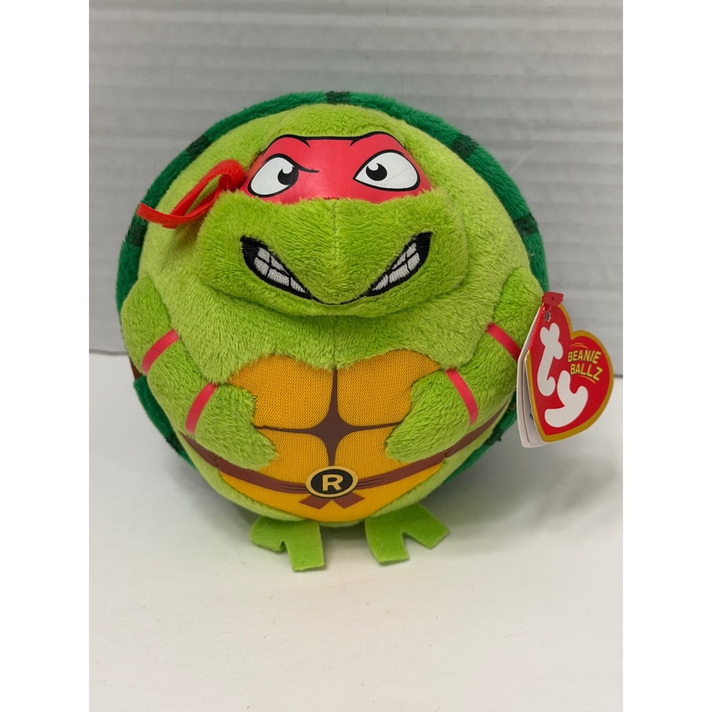 Ty Beanieโ Ballz Raphael Teenage Mutant Ninja Turtles TMNT Plush Red Mask 2014